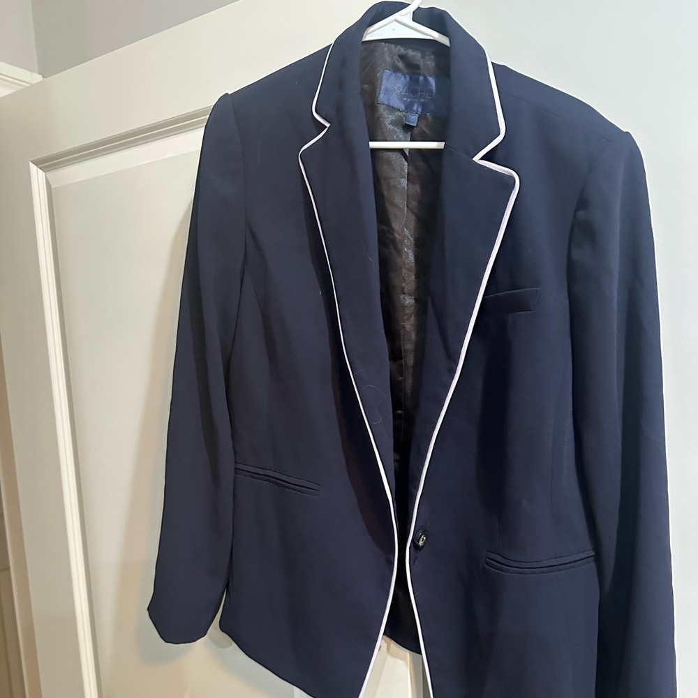 Rachel Roy navy blazer in front and black in back! Worn twice